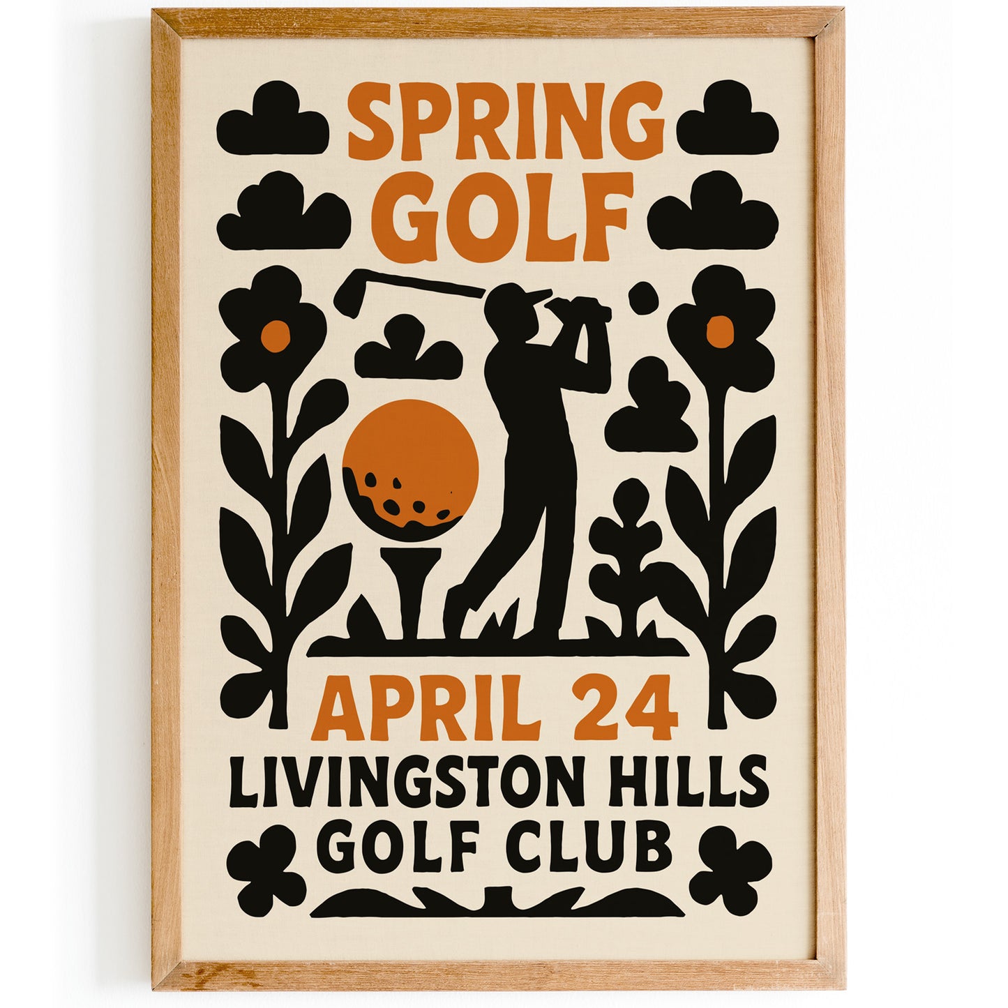 Spring Golf Tournament Poster