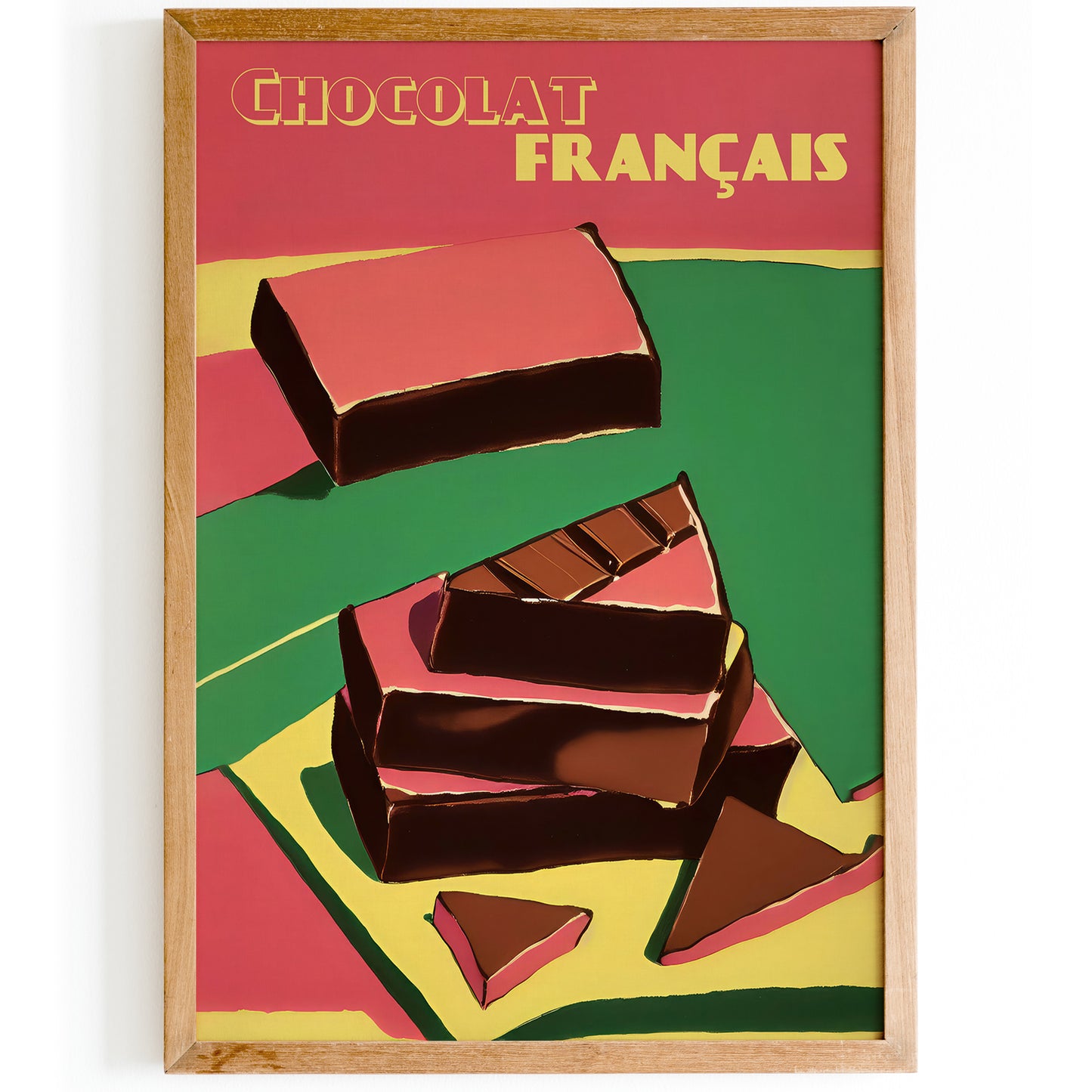 French Chocolat Retro Art Print