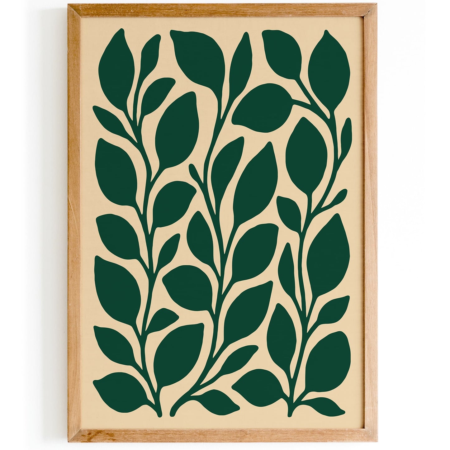 Green Abstract Botanical Poster