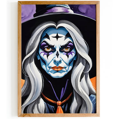 Spooky Halloween Witch Art Print