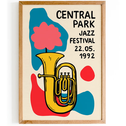Central Park Jazz Poster