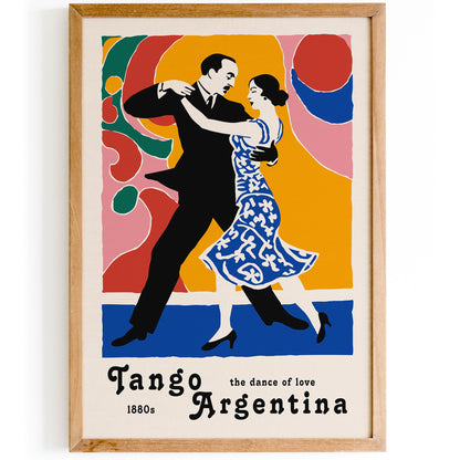 Tango Argentina Dance Wall Art Print 2026