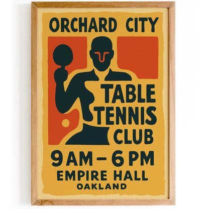 Orchard Table Tennis Poster