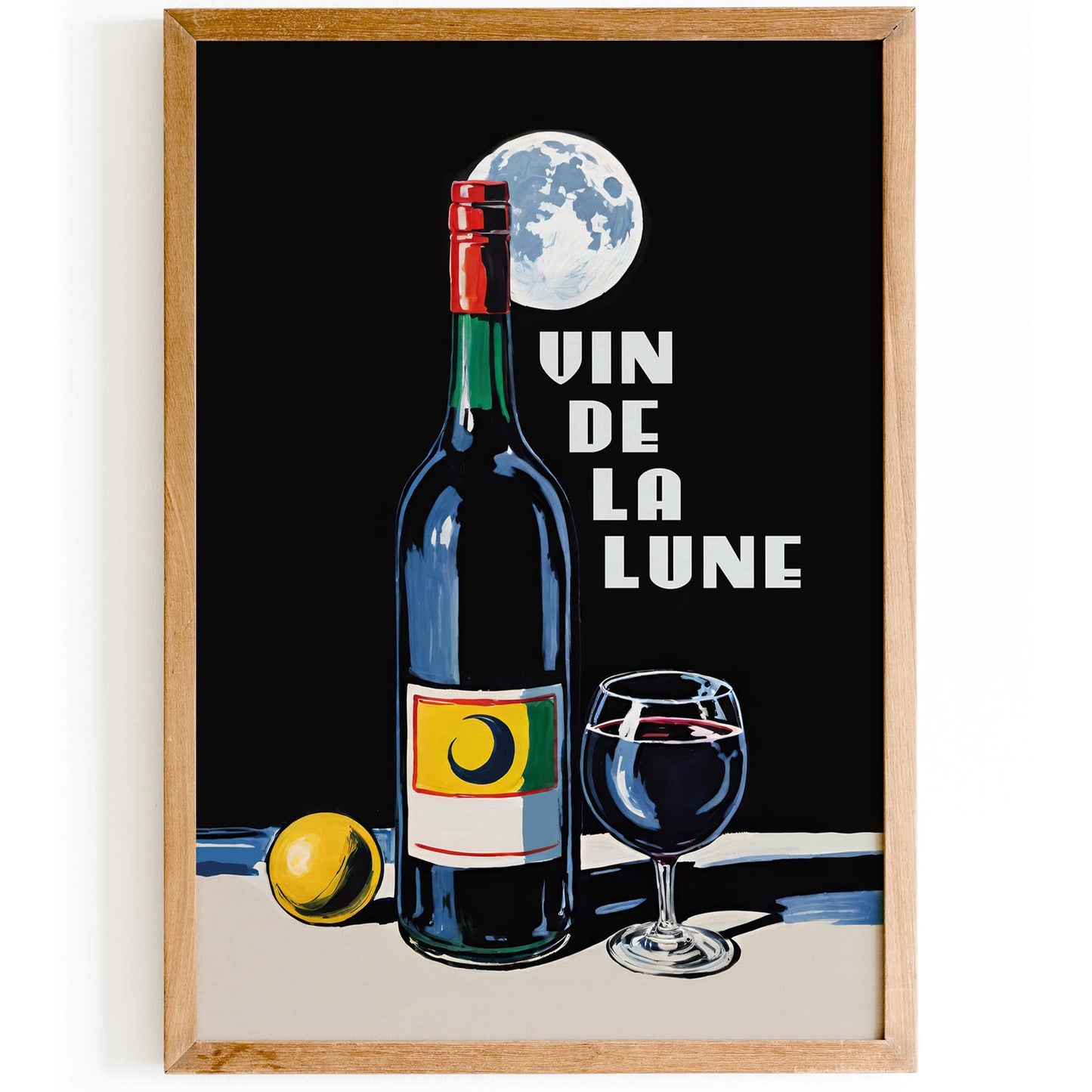 Vin de la Lune Wine Poster Print