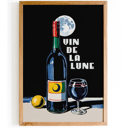 Vin de la Lune Wine Poster Print