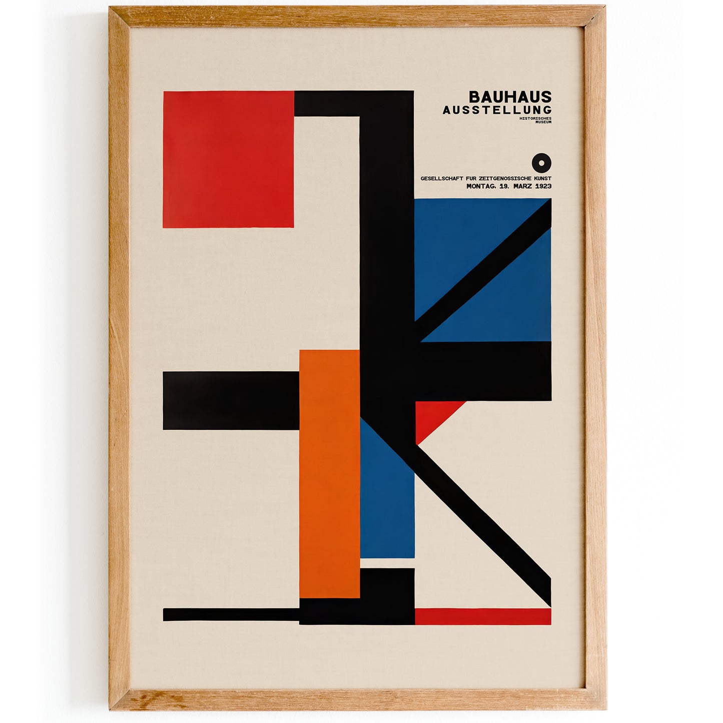 Bauhaus Exhibition Contemporary Shapes Poster