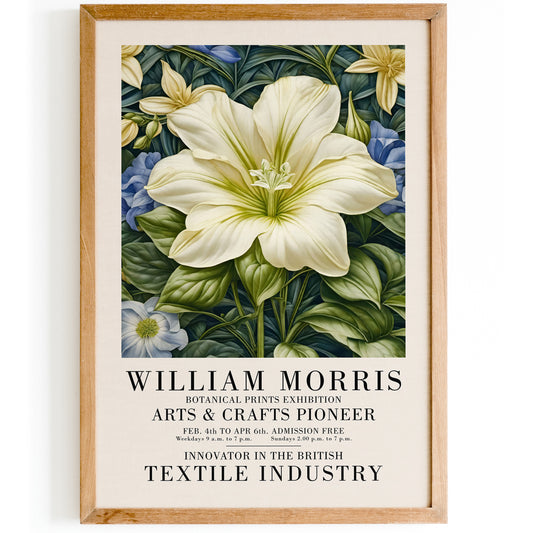 W. Morris Botanical Exhibition Poster 2024