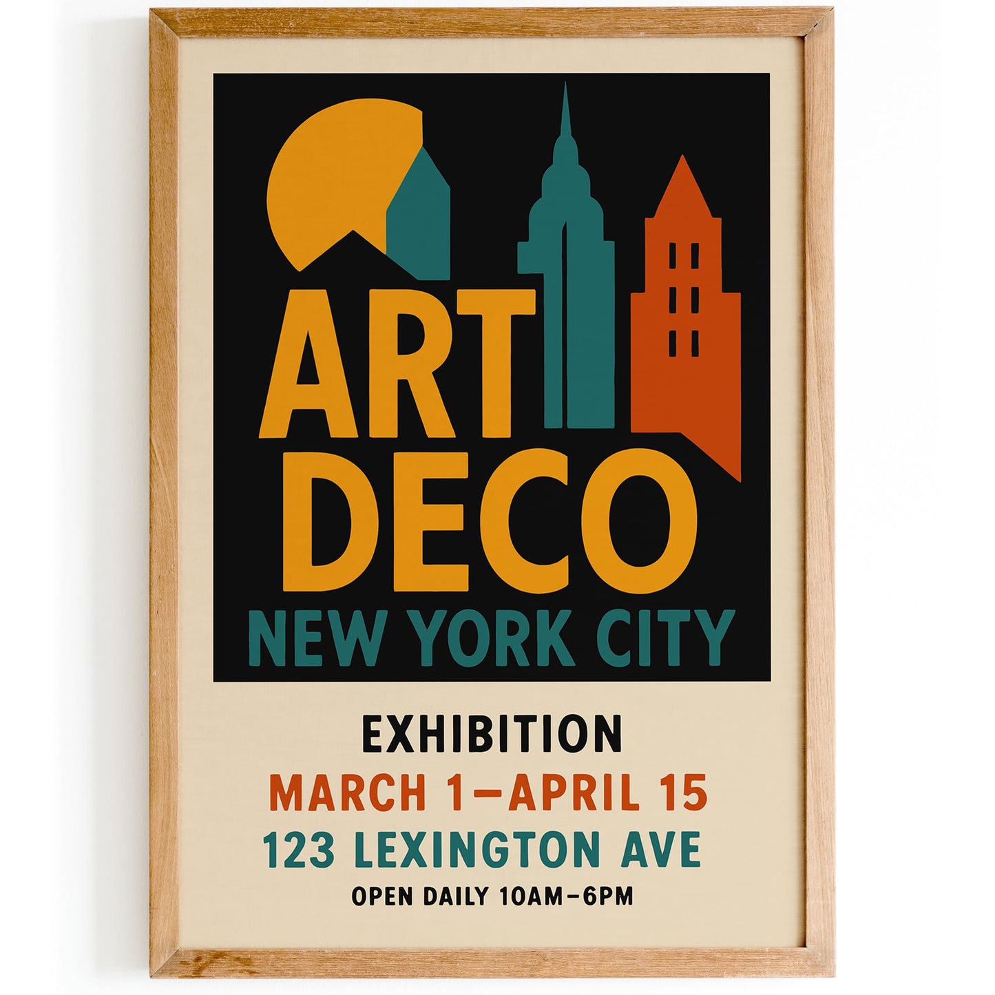 Art Deco Exhibition Vintage Poster