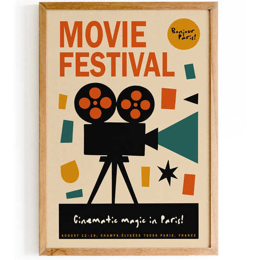 Movie Festival Bonjour Paris Poster