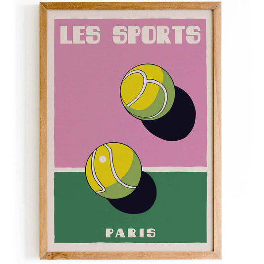 Les Sports Paris Tennis Poster
