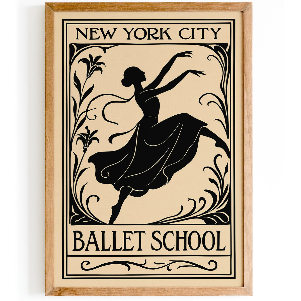 New York Ballet School Art Poster
