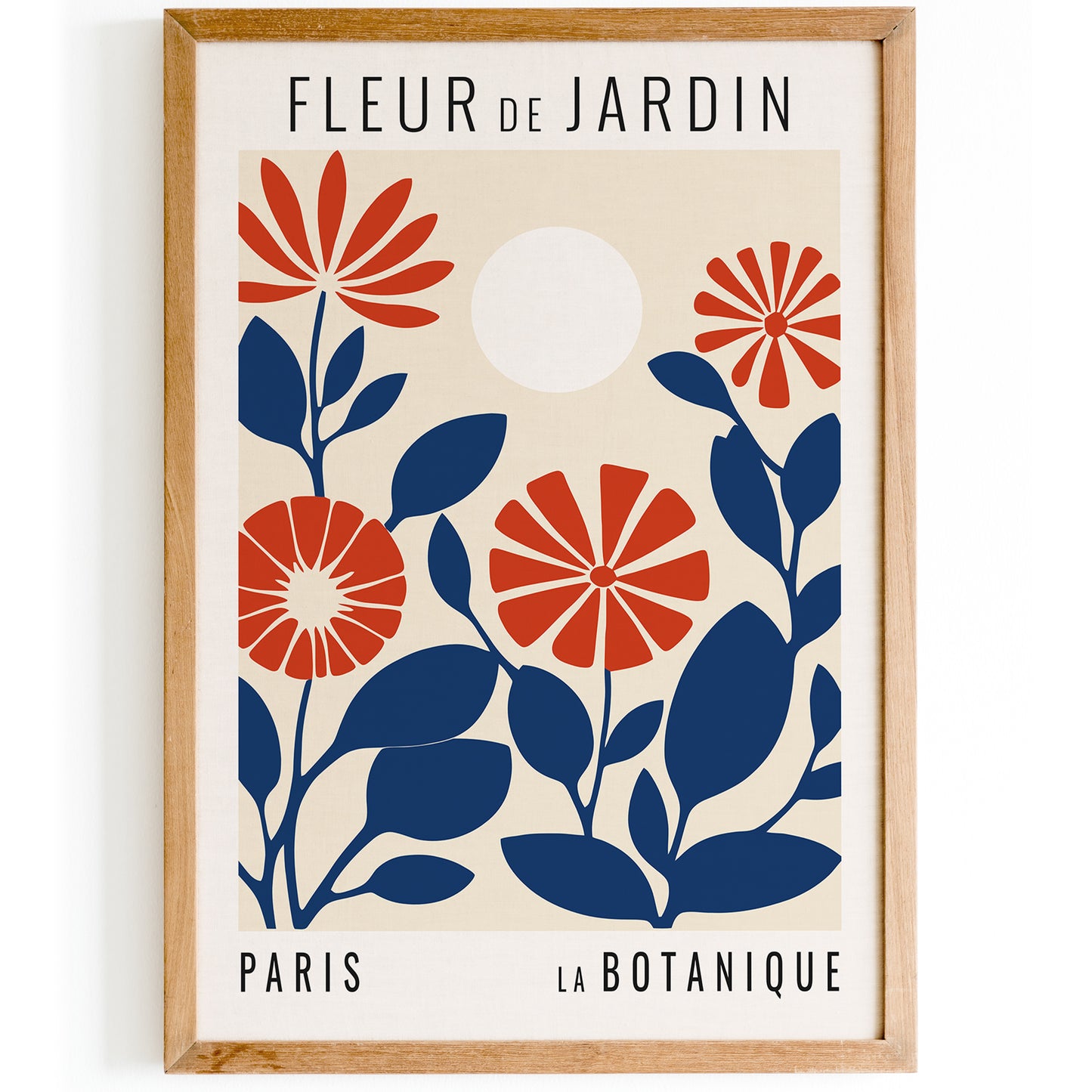 Retro French Flower Market Print