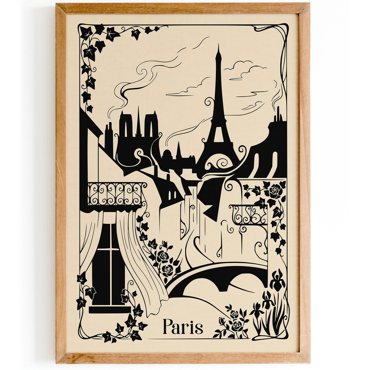Vintage Paris Sketch Poster