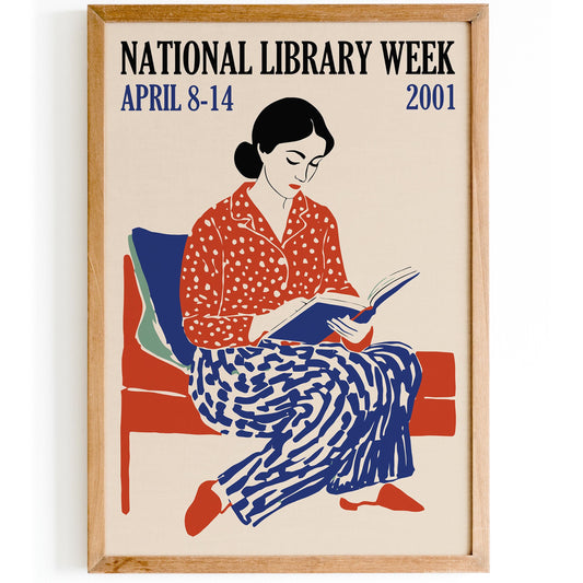 Library Week Reading Poster
