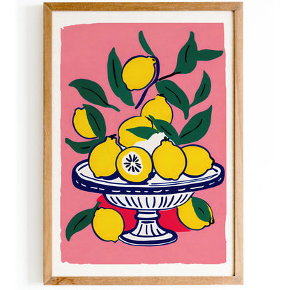 Italian Lemons Cute Wall Art