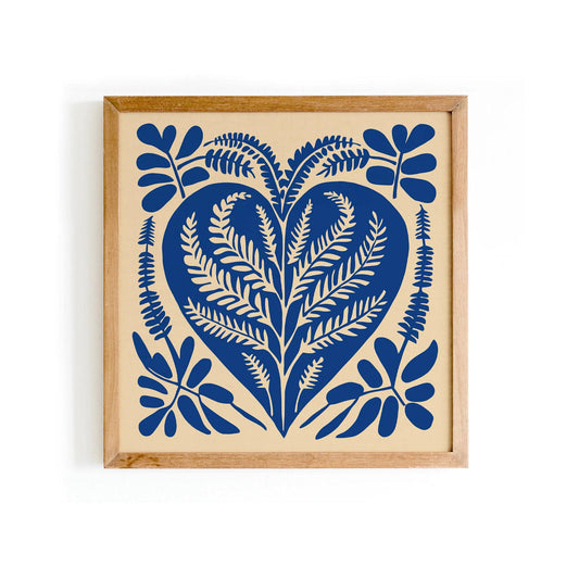 Blue Nature Square Print