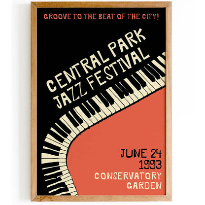 Central Park Jazz Festival 1993 Poster