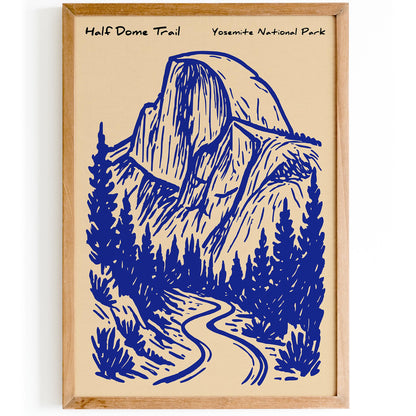 Half Dome Yosemite National Park Poster