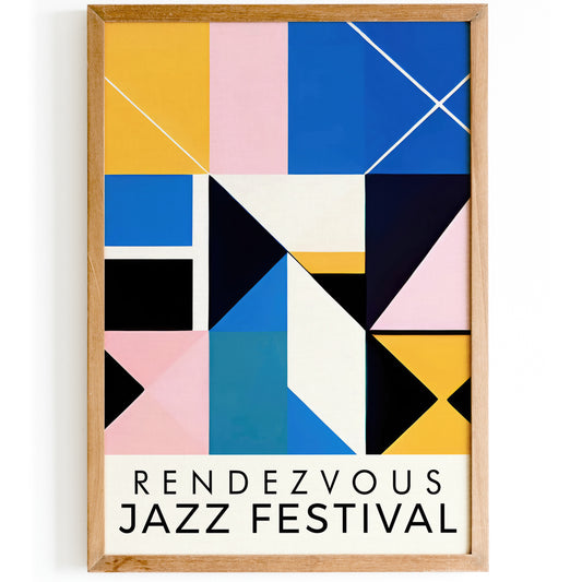 Rendezvous Jazz Festival Modern Art Print 2024