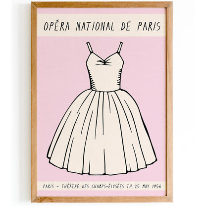 Paris Opera Ballet Pink Poster