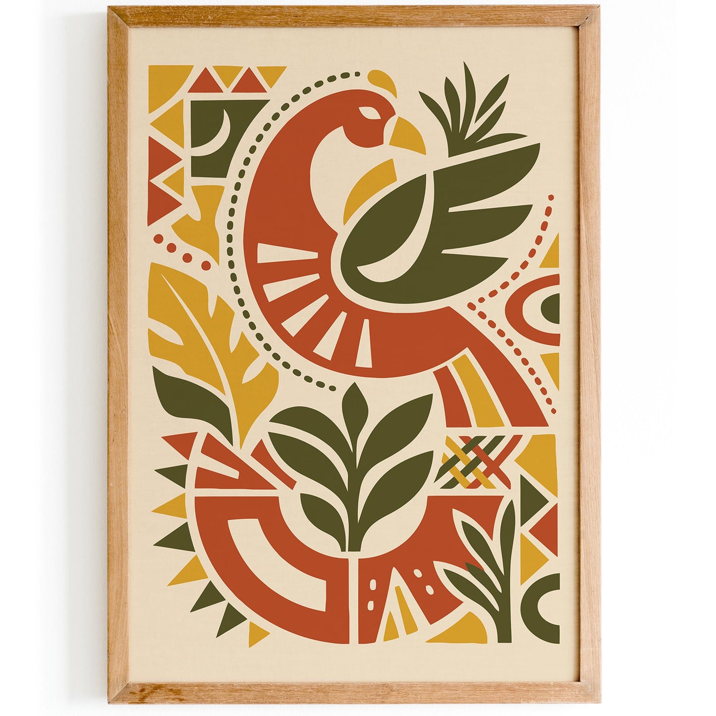 Phoenix Bird Afrohemian Wall Art Print