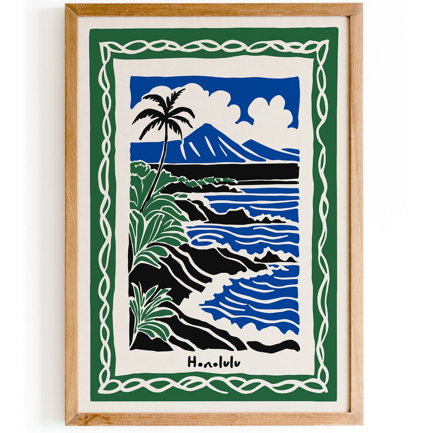 Honolulu Hawaii Landscape Poster