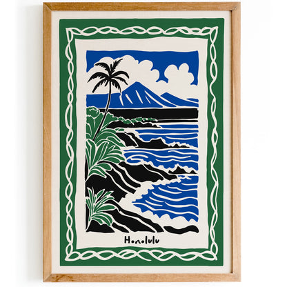 Honolulu Hawaii Landscape Poster