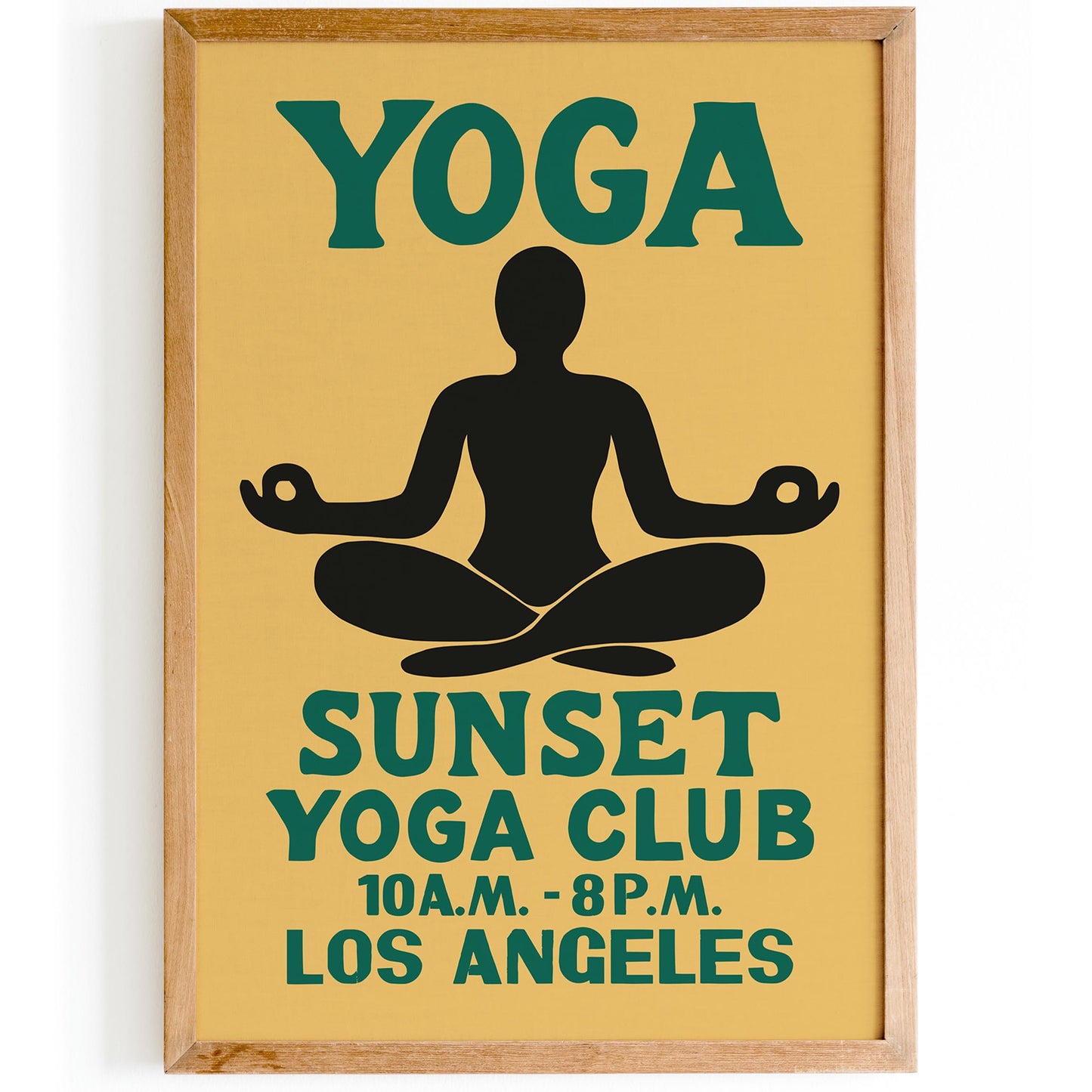 Sunset Yoga Club Poster