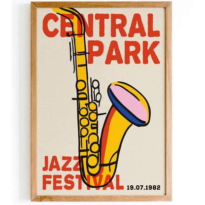 Central Park Jazz Poster Print