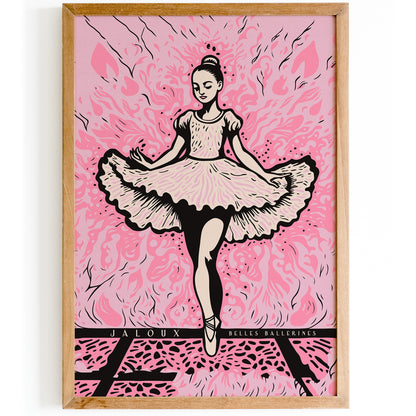 French Ballerina Vintage Wall Art