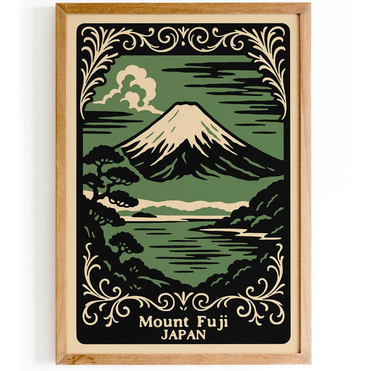 Mount Fuji Japan Landscape Poster