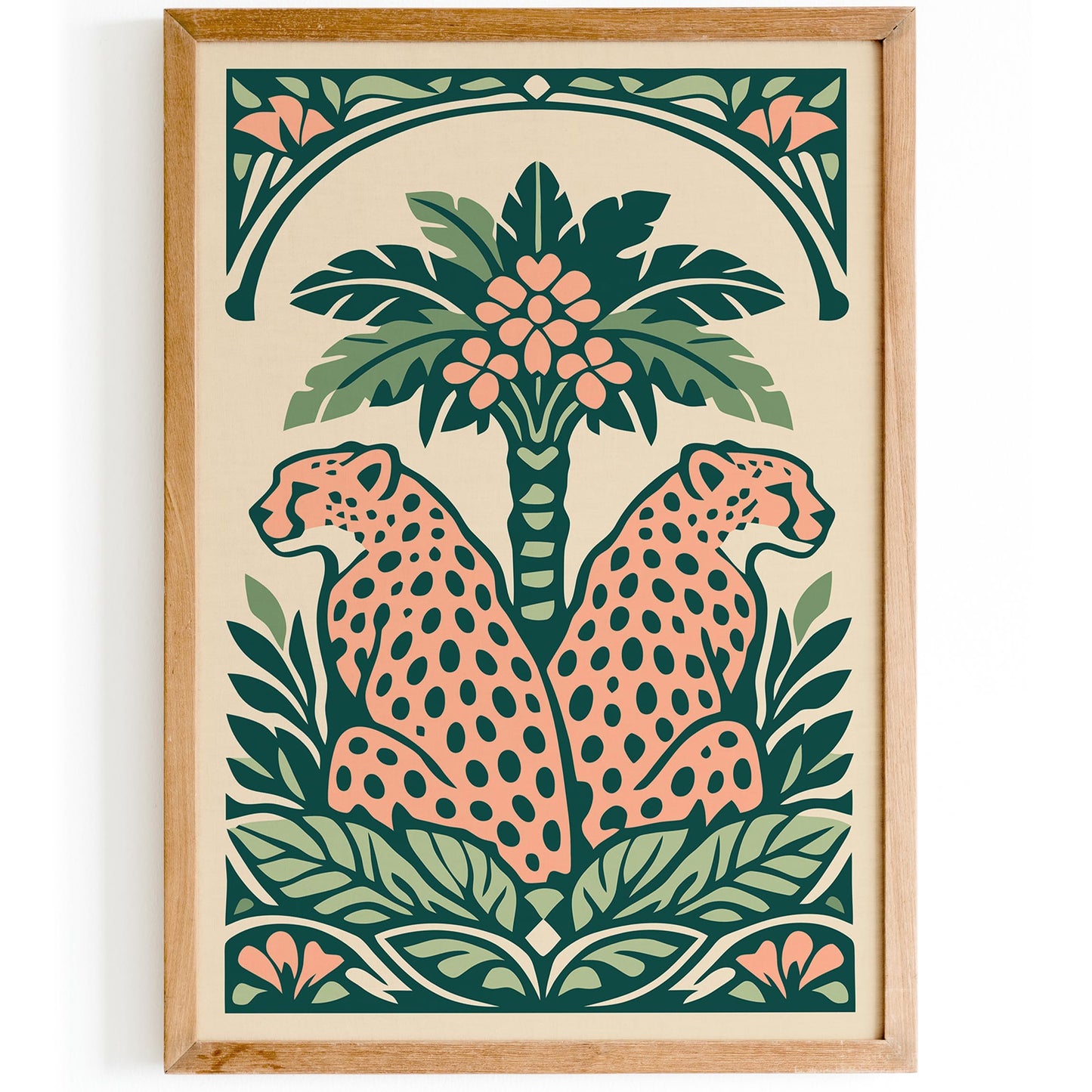 Jungle Bohemian Cheetah Wall Art Print
