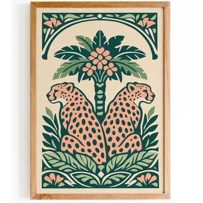 Jungle Bohemian Cheetah Wall Art Print