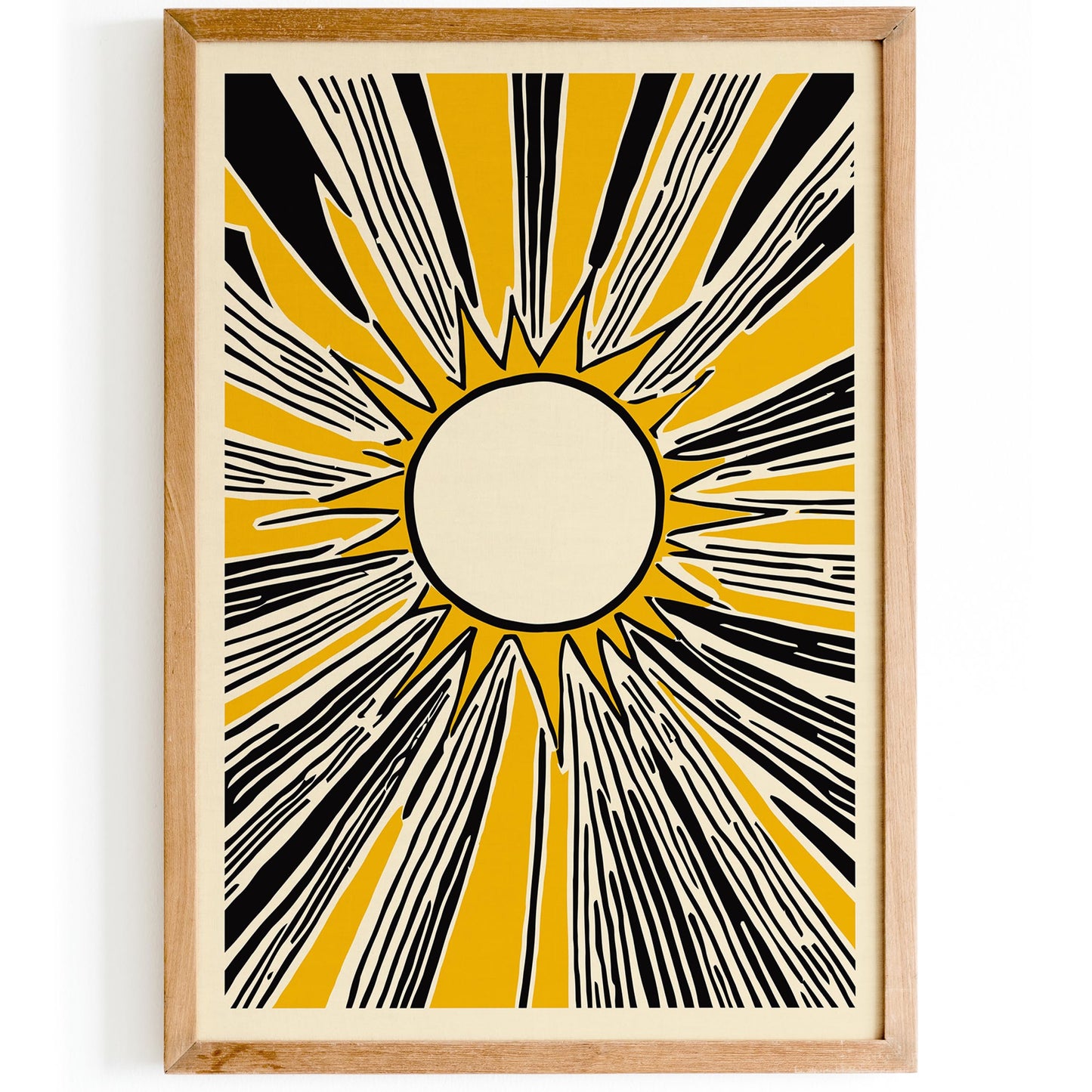 Sunburst Graphic Poster Print