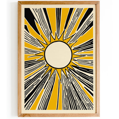 Sunburst Graphic Poster Print
