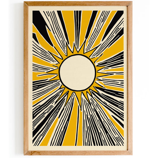 Sunburst Graphic Poster Print