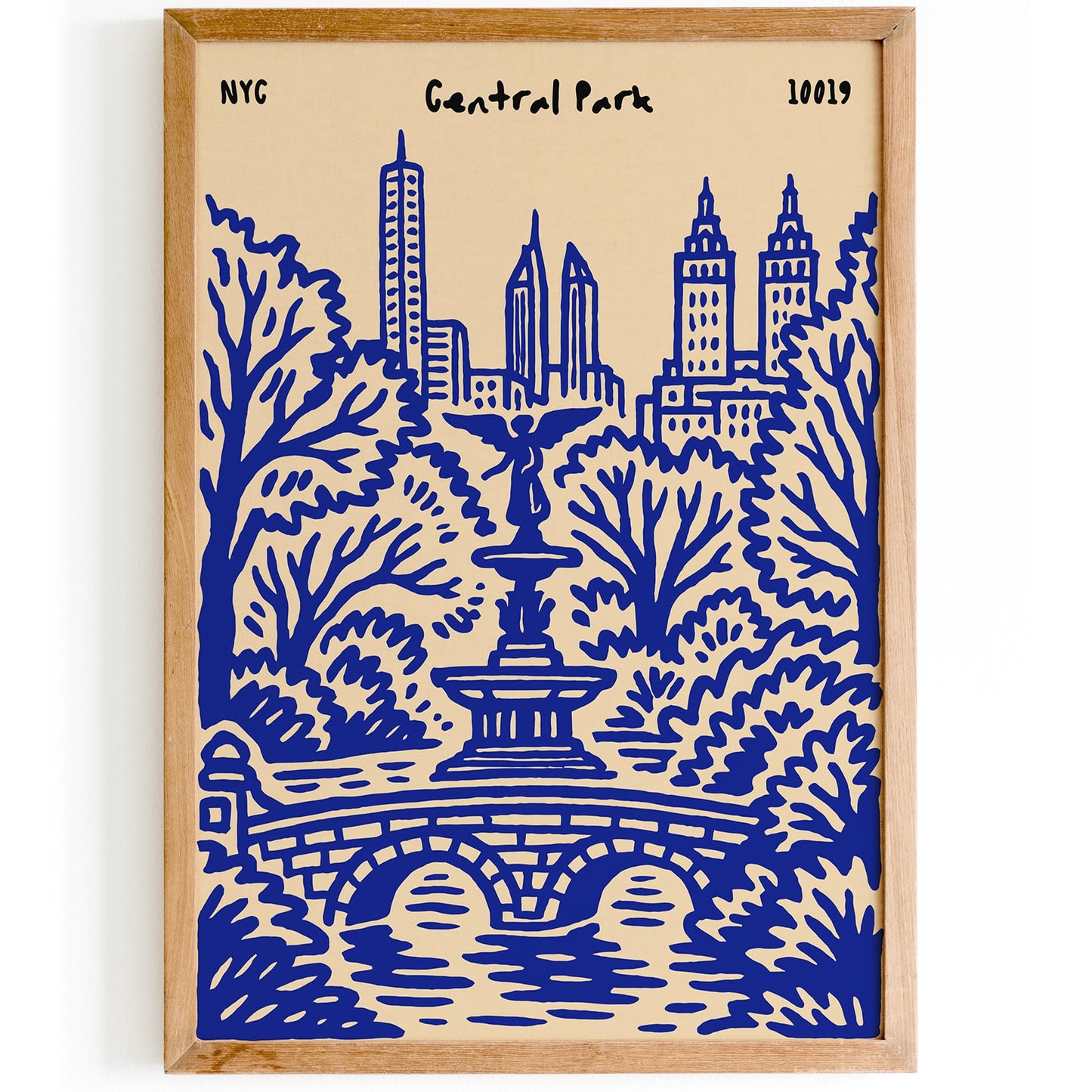 Central Park NYC Poster - New York City Wall Art Print