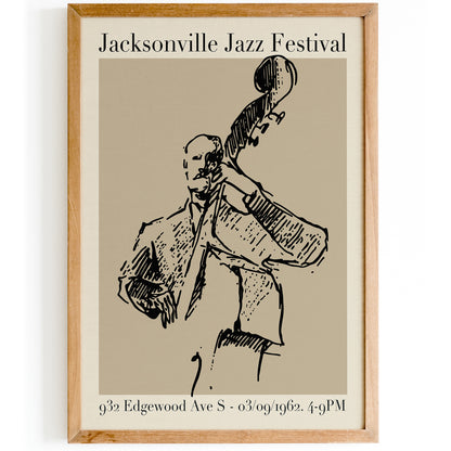 Jacksonville Jazz Festival Vintage Poster