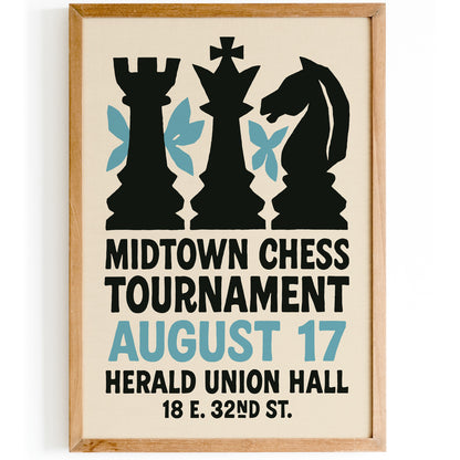 Midtown Chess Tournament Poster