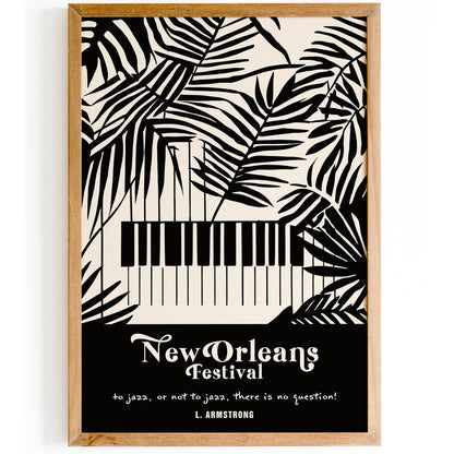 New Orleans Music Festival L. Armstrong Art Print