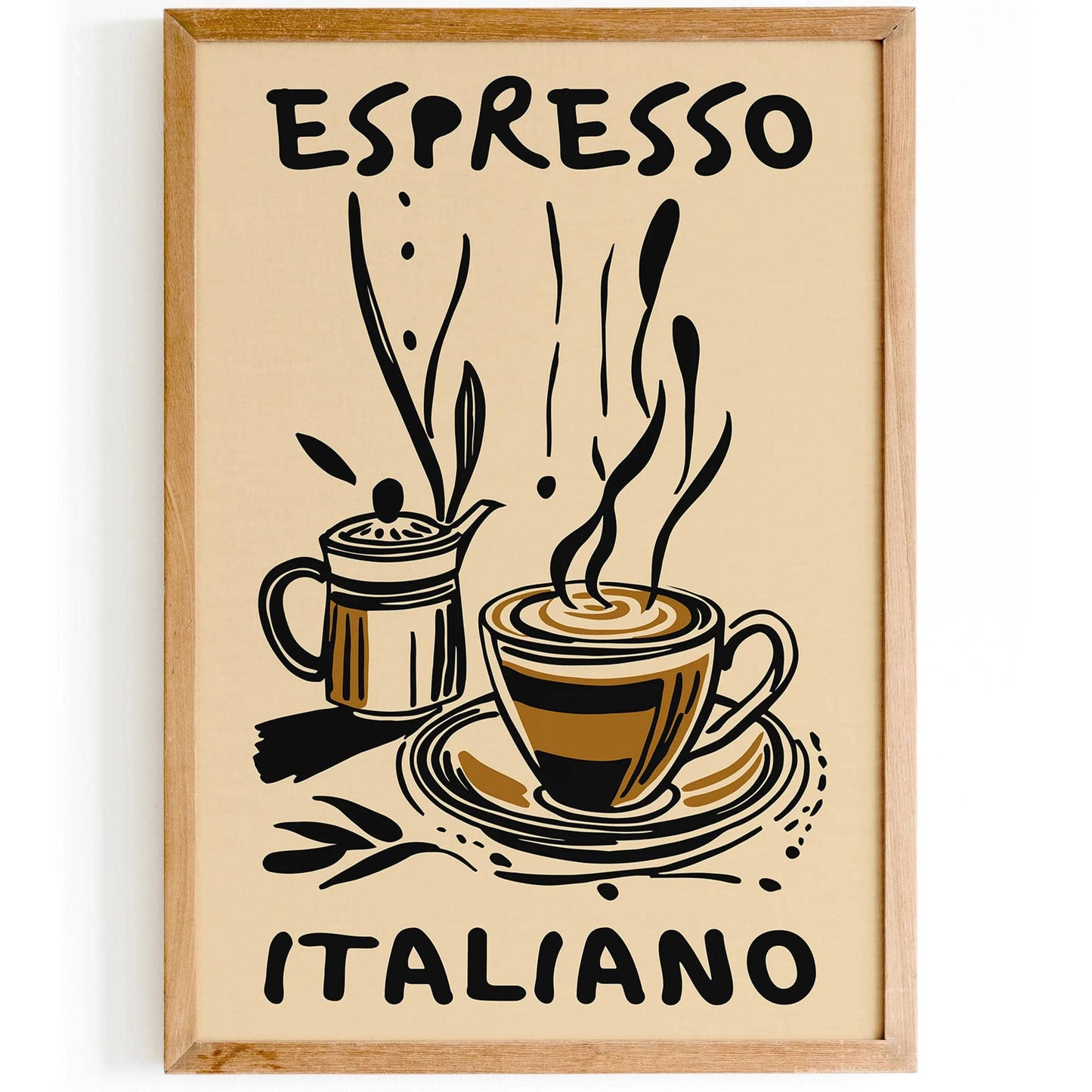 Espresso Italiano Drink Kitchen Poster