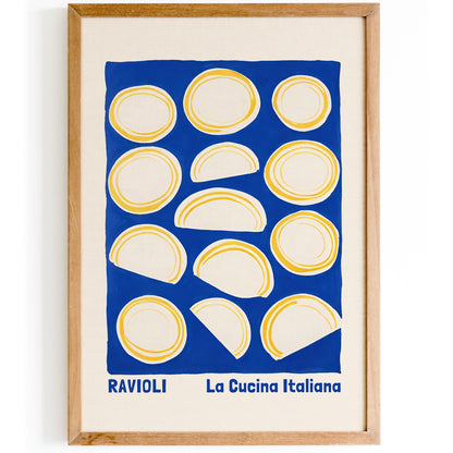 Ravioli Pasta Shapes Wall Print