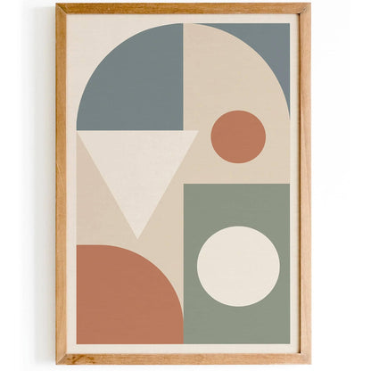 Soft Colors, Bold & Simple Shapes Print