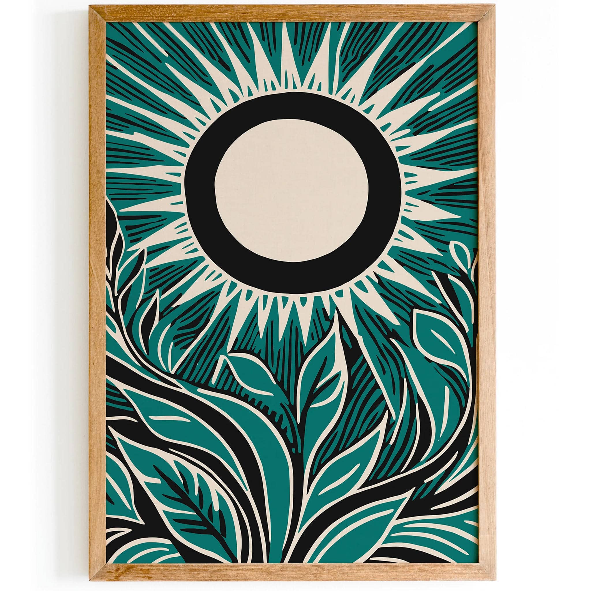 Dark Green Abstract Nature Poster – HypeSheriff