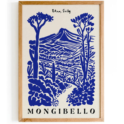 Mongibello Etna Sicily Poster