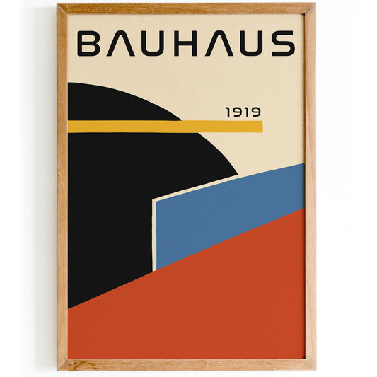 Minimalist Bauhaus Office Art Print