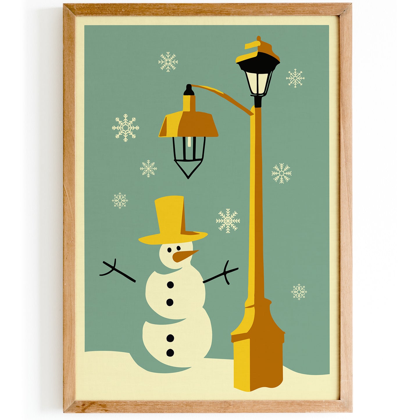 Cute Snowman Nursery Art Print