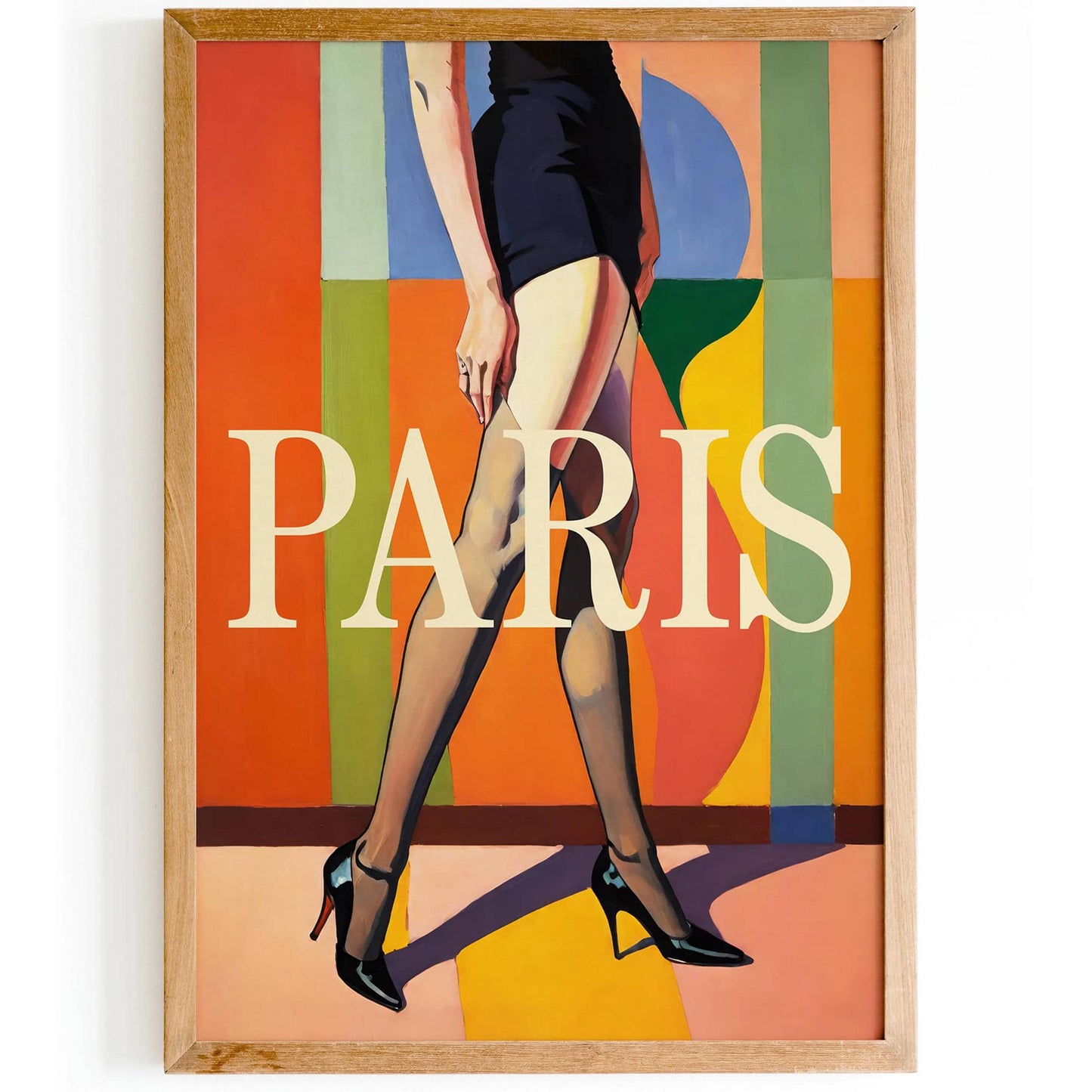 Stylish Paris Stroll Art Print