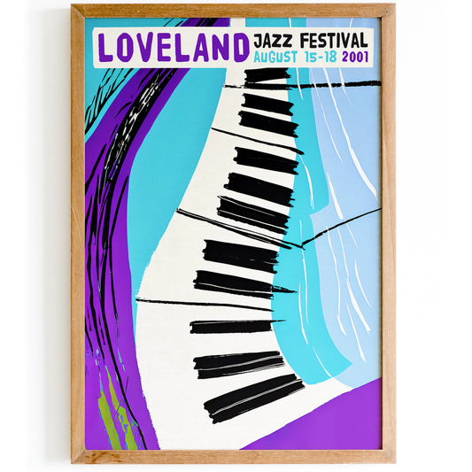 Loveland Jazz Festival - Purple 2001 Poster