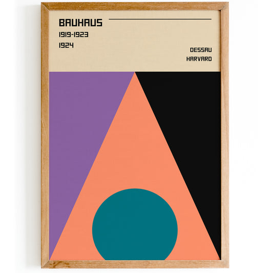 Bauhaus Dessau Harvard Poster